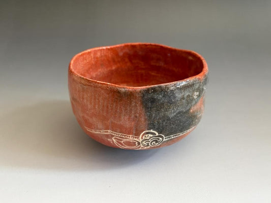 12th Raku Konyu Aka-Raku Chawan - Shichi-Go-San Red Tea Bowl with Box