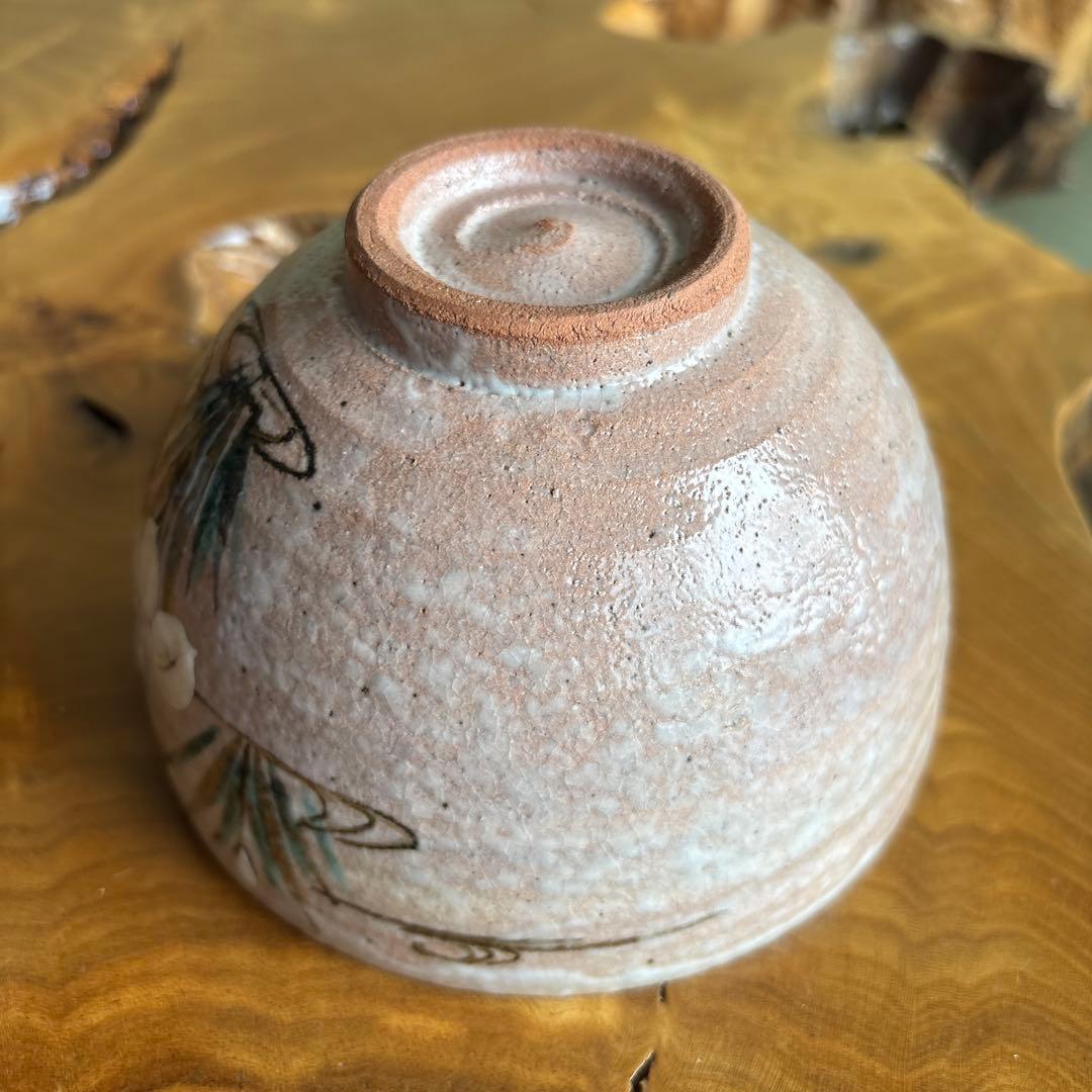 Nakamura Nokyu Kenzan-Style Yatsuhashi Iris Tea Bowl Chawan