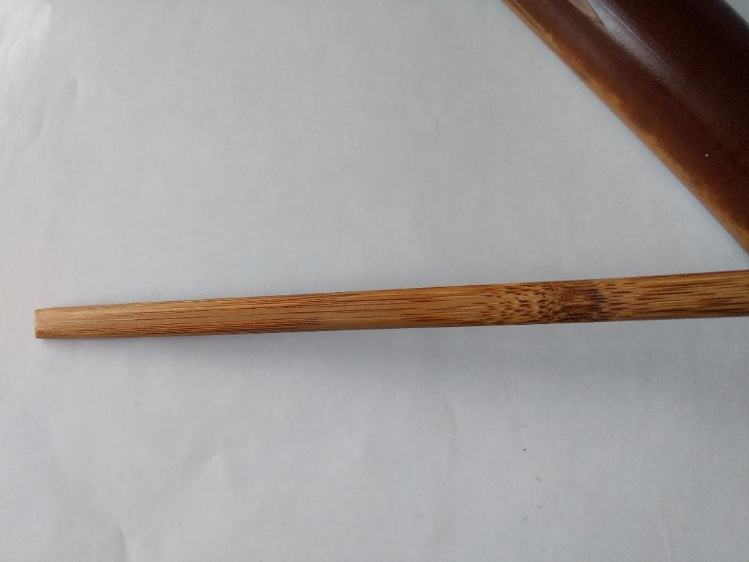 Susudake Chashaku Tea Scoop — Named 'Buji' by Zen Master Fujii Seido, Carved by Soryo | Smoked Bamboo, Tomobako