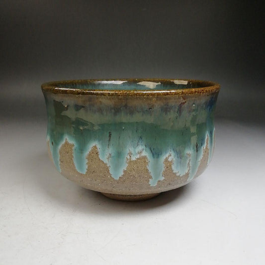 Agano Ware Kensui Water-Waste Vessel by Takatsuru Chizan, Koshin-gama