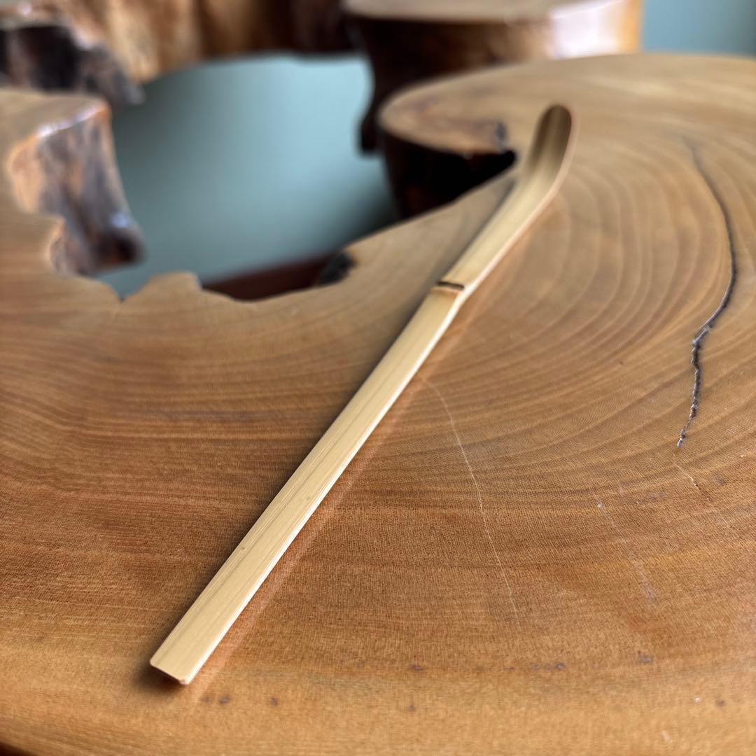 Tea Scoop by Kobayashi Taigen | Daitokuji Obai-in Head Priest | Mei 'Saotome' | Bamboo Chashaku with Box