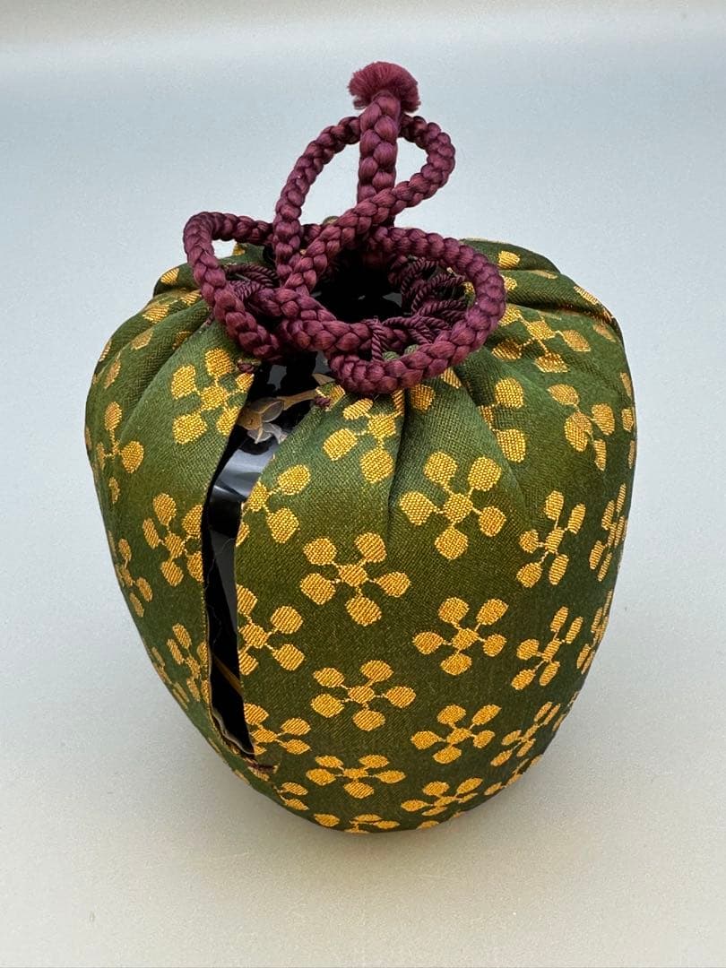 Narcissus Maki-e Lacquer Natsume by Miura Meiho - Gold Tea Caddy with Double Box