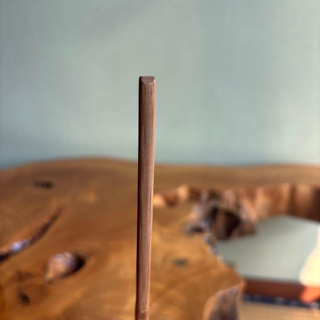 Japanese Bamboo Tea Scoop Chashaku with Bamboo Tube | Calligraphy Inscription | Tea Ceremony Utensil