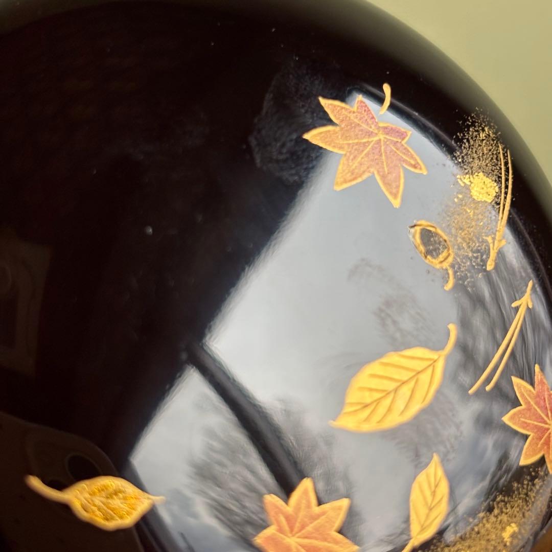 Fuki-yose Maki-e Kinrinji by Nakade Shoho — Autumn Leaves & Hidden Squirrel, Tomobako