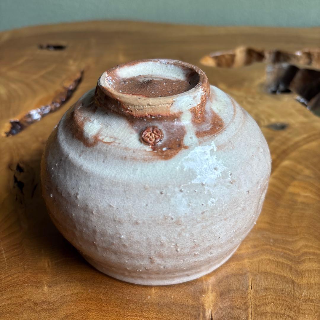 Hagi Ware Matcha Bowl by Hagijo Toen — Shiro-Hagi Glaze Chawan with Tomobako, Japanese Tea Ceremony