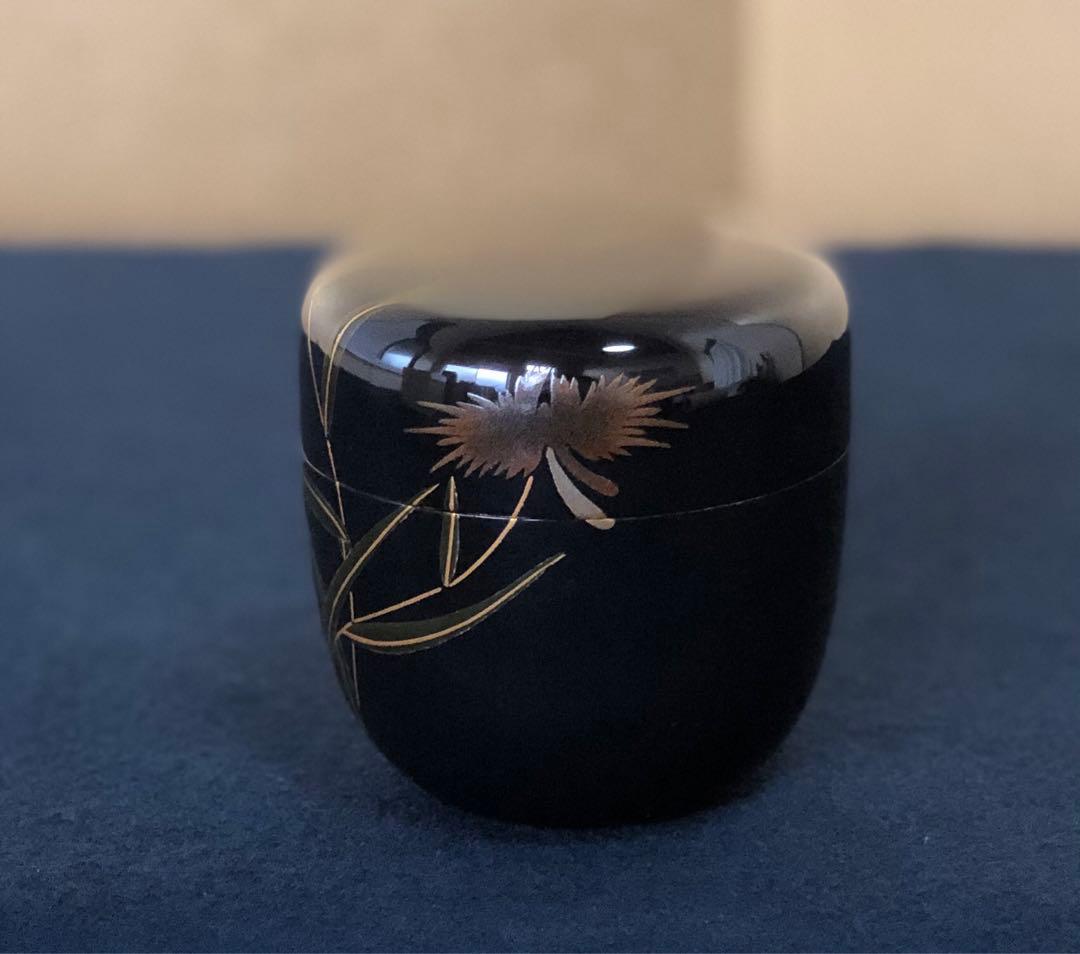 Sagiso Egret Orchid O-Natsume Tea Caddy — Hasegawa Yusai Maki-e