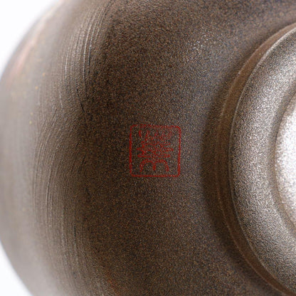 Tatsuta River Maki-e Lacquer Tea Bowl by Yoshida Kasei - Nashiji Interior