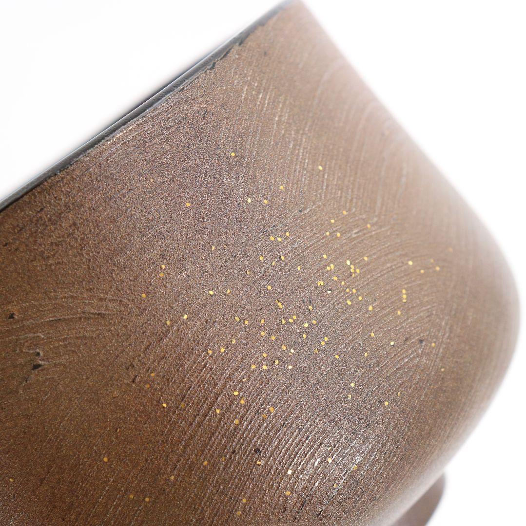 Tatsuta River Maki-e Lacquer Tea Bowl by Yoshida Kasei - Nashiji Interior