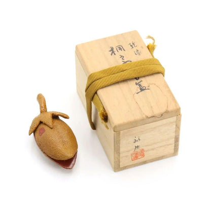 Kanshitsu Paulownia Seed Kogo by Shinda Fukuya - Dry Lacquer Incense Box