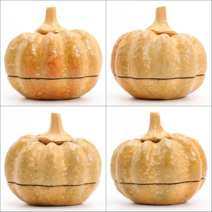 Wajima Lacquer Pumpkin Kogo by Kawagishi Masayoshi — Golden Urushi Incense Box