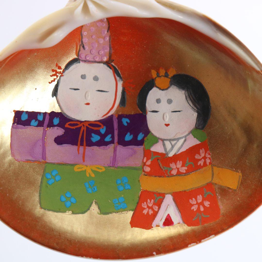 Gold-Leaf Clam Shell Kogo with Tachi-Bina Hina Dolls by Socho