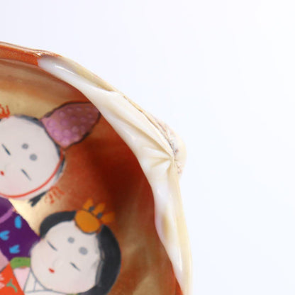 Gold-Leaf Clam Shell Kogo with Tachi-Bina Hina Dolls by Socho