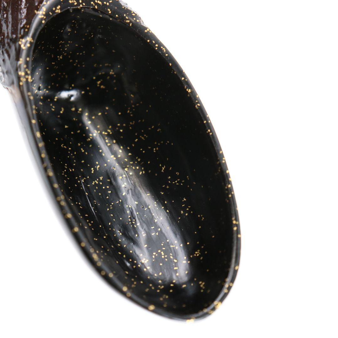 Matsui Yoshiko Wajima Lacquer Kanshitsu Eggplant Incense Container Kogo