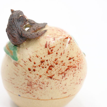 Shozan Ninsei-Style Monkey on Peach Kogo — Kyoto Incense Container
