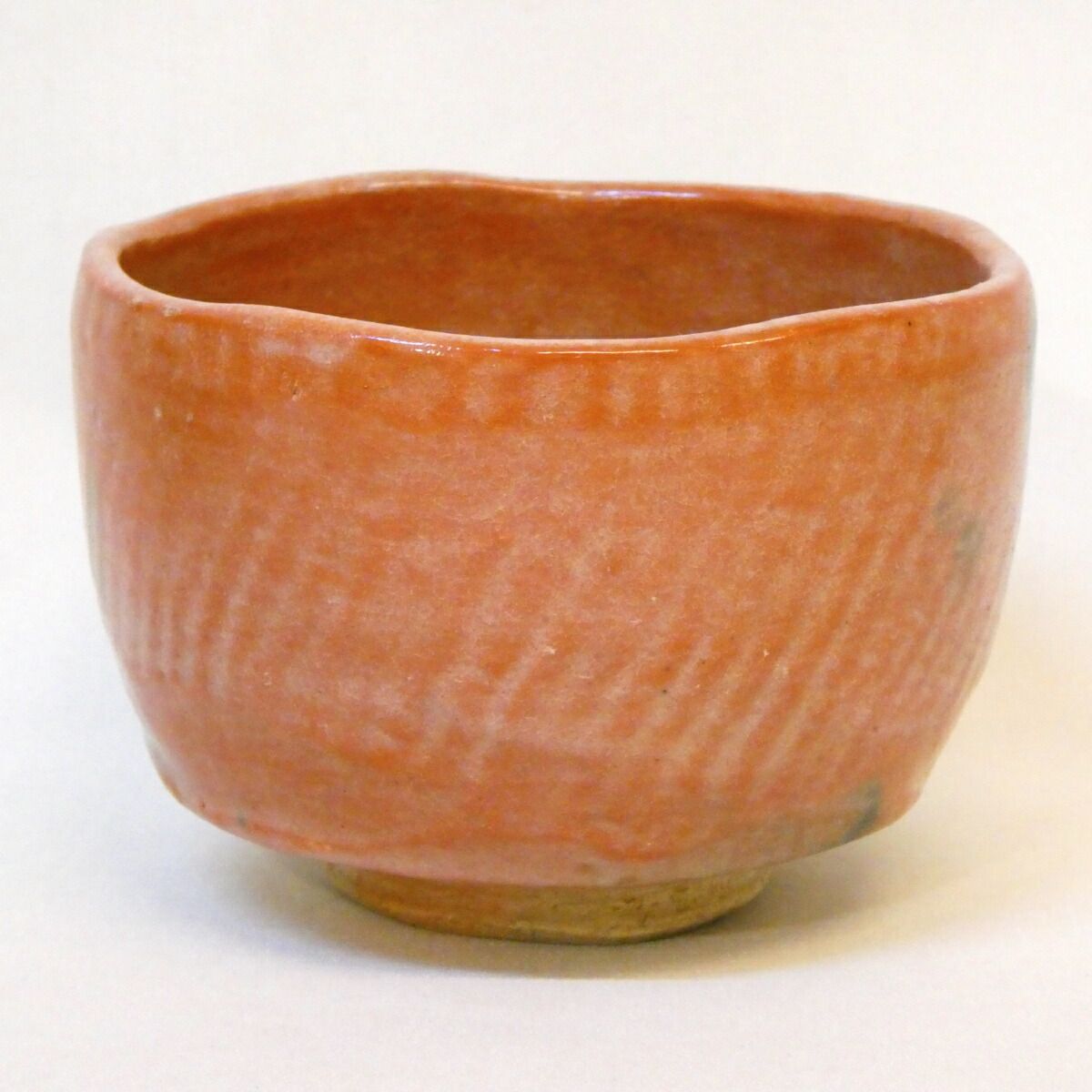 Aka-Raku Chawan with Incised 'Kotobuki' Mark — Box Inscribed Takeda Ekishū, Kennin-ji Lineage