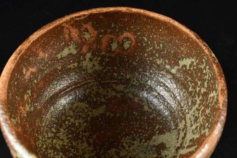 Shibu-Kamiko Katakuchi Bowl by Tsubojima Dohei — Hironaga Kiln, Lacquer Lid, Signed Wooden Box