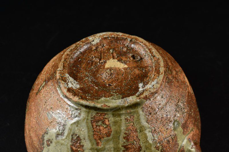 Shibu-Kamiko Katakuchi Bowl by Tsubojima Dohei — Hironaga Kiln, Lacquer Lid, Signed Wooden Box