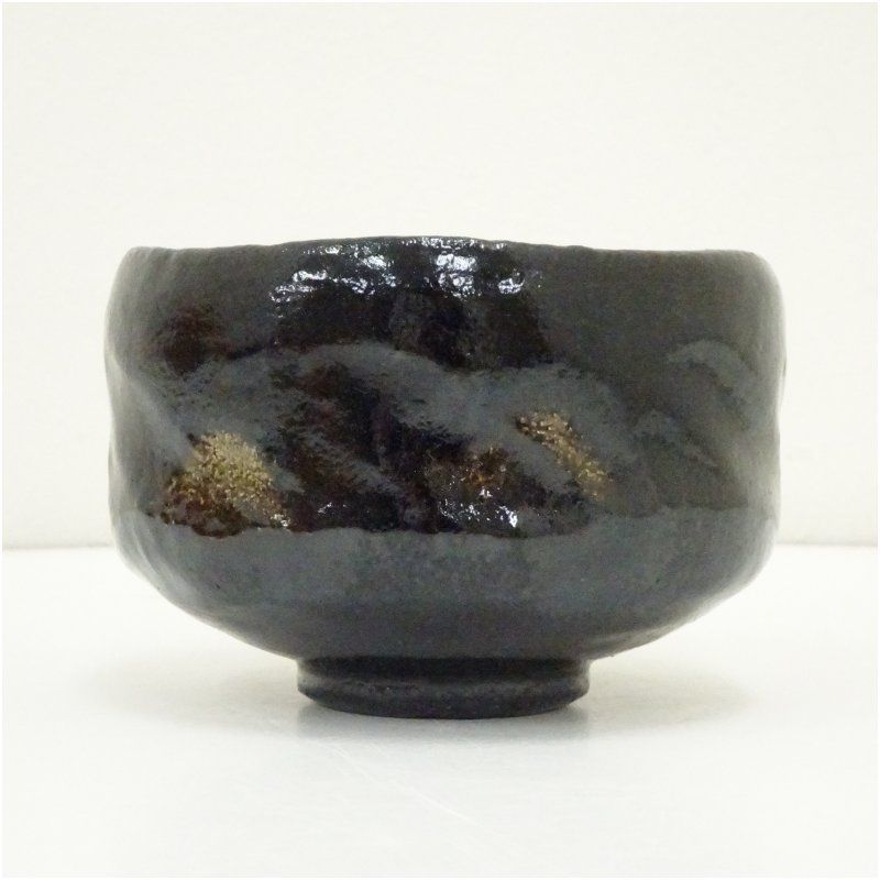 Black Raku Chawan 'Muji' by Sasaki Soraku — Daitokuji Authentication, Signed Tomobako