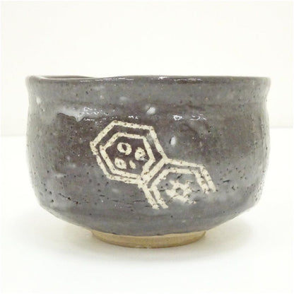 Nezumi Shino Matcha Bowl by Kato Minoru — Signed Wooden Box, Mino Ware Chawan for Japanese Tea Ceremony