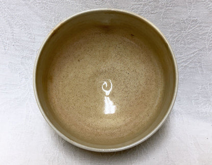 Arashiyama-yaki Matcha Tea Bowl with Basho Haiku Calligraphy — Daihi-kaku Temple Utensil, Signed Box