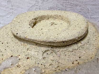 Shino Yatsuhashi Chawan by Kato Shunto — Aichi Intangible Cultural Property, Tomobako