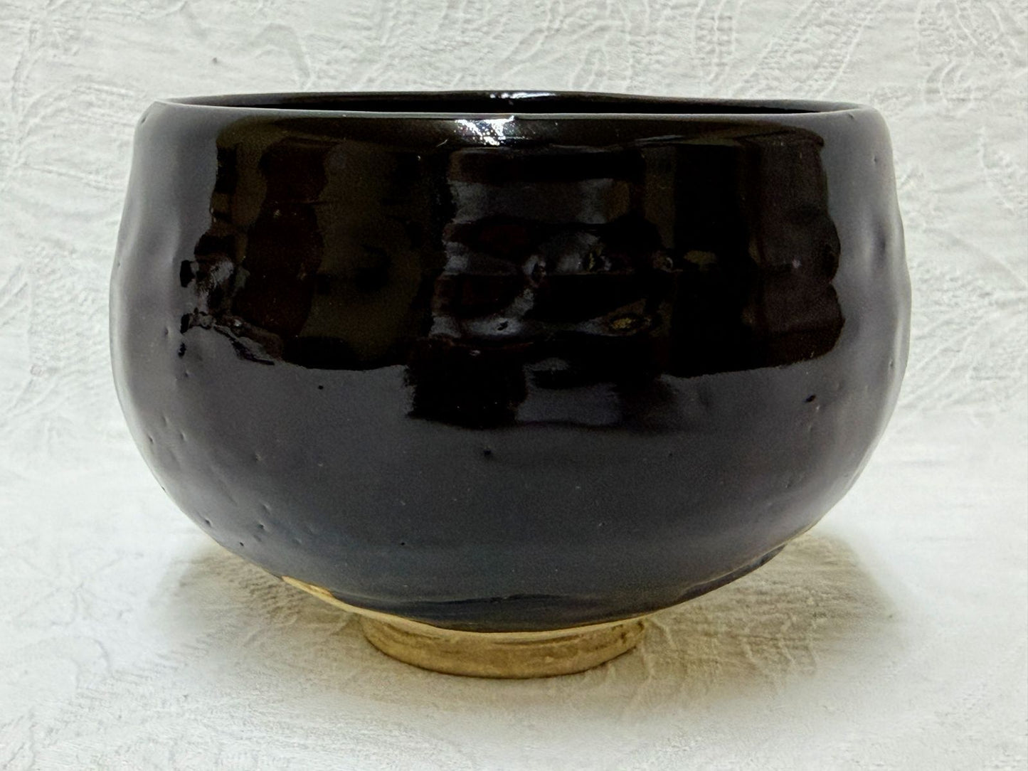 Black Chawan by Kato Sakusuke — Fuyukomori, Koseto Kiln, with Original Signed Box