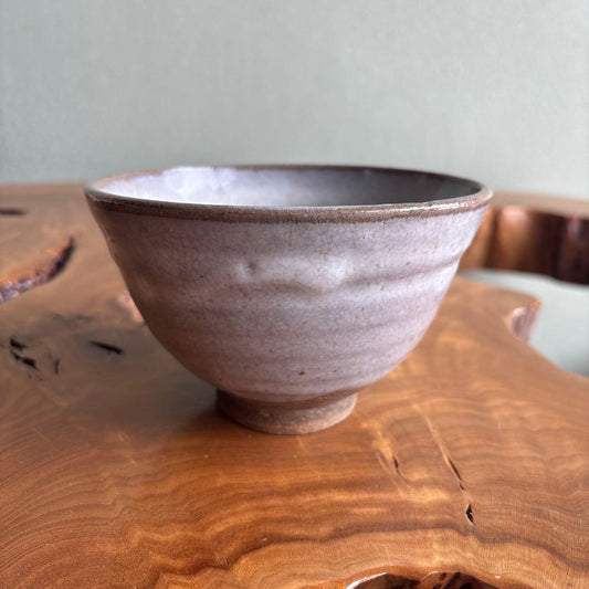 4th Generation Kosobu-Yaki |萩之絹 Hagi-Style Tea Bowl | Meiji Era Osaka Kiln