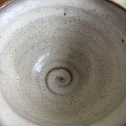 4th Generation Kosobu-Yaki |萩之絹 Hagi-Style Tea Bowl | Meiji Era Osaka Kiln