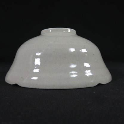 Mino Seika Tea Bowl by Fuji-gama Kazuko - Blue and White Cobalt Chawan