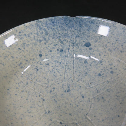 Mino Seika Tea Bowl by Fuji-gama Kazuko - Blue and White Cobalt Chawan