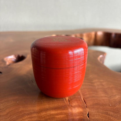 Negoro Turtle Natsume Lacquer Tea Caddy Sen Shoan Design Tanaka Sochi