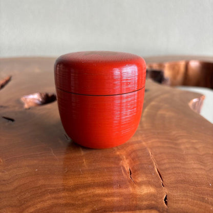 Negoro Turtle Natsume Lacquer Tea Caddy Sen Shoan Design Tanaka Sochi