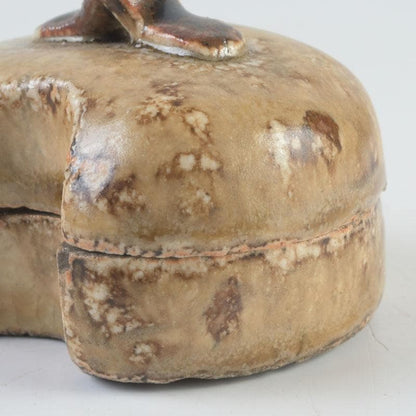 Kato Shuntai Seto Oribe Fundo Kogo Incense Container with Period Box