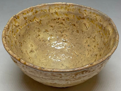 13th Gen. Sakata Deika Hagi Ware Tea Bowl – White Glaze Biwa-iro – Japan