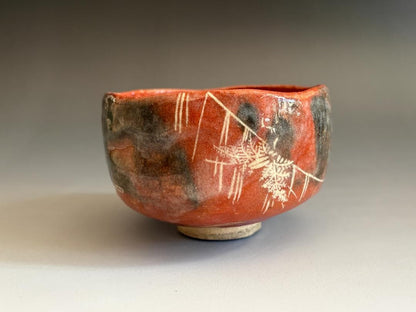 12th Raku Konyu Aka-Raku Chawan - Shichi-Go-San Red Tea Bowl with Box
