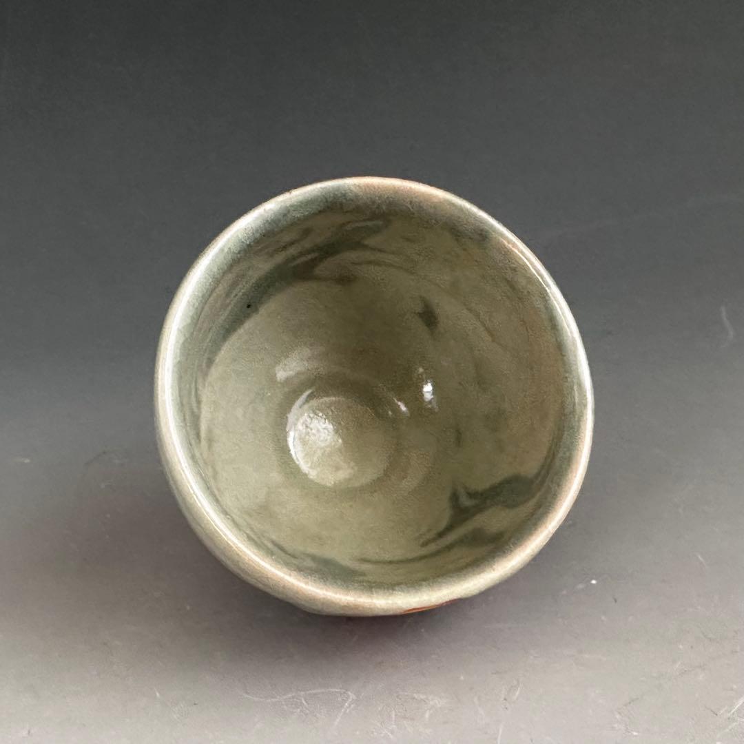 Neriage Sake Cup by Tsukioka Saburo - Marbled Clay Guinomi
