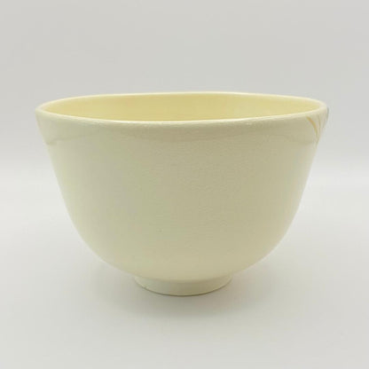 Iro-e Komurasaki Chawan by Fukumoto Miki, Kyo-yaki Tea Bowl with Signed Box