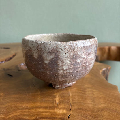 Hagi Ware Matcha Bowl by Nagaoka Sadao Gogawa Kiln Yamaguchi | Signed Tomobako | Japanese Tea Ceremony Chawan