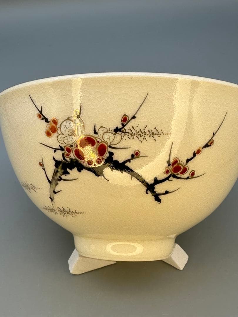 Satsuma Ware Chawan by Chin Jukan – Japanese Tea Bowl – Fine Gold Art – Japan