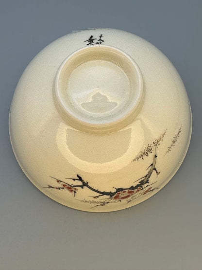 Satsuma Ware Chawan by Chin Jukan – Japanese Tea Bowl – Fine Gold Art – Japan