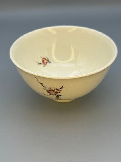 Satsuma Ware Chawan by Chin Jukan – Japanese Tea Bowl – Fine Gold Art – Japan