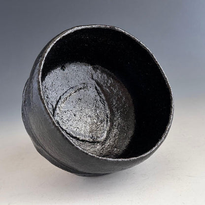 Black Raku Tea Bowl — 2nd Gen. Ogawa Choraku, 70th Commemorative