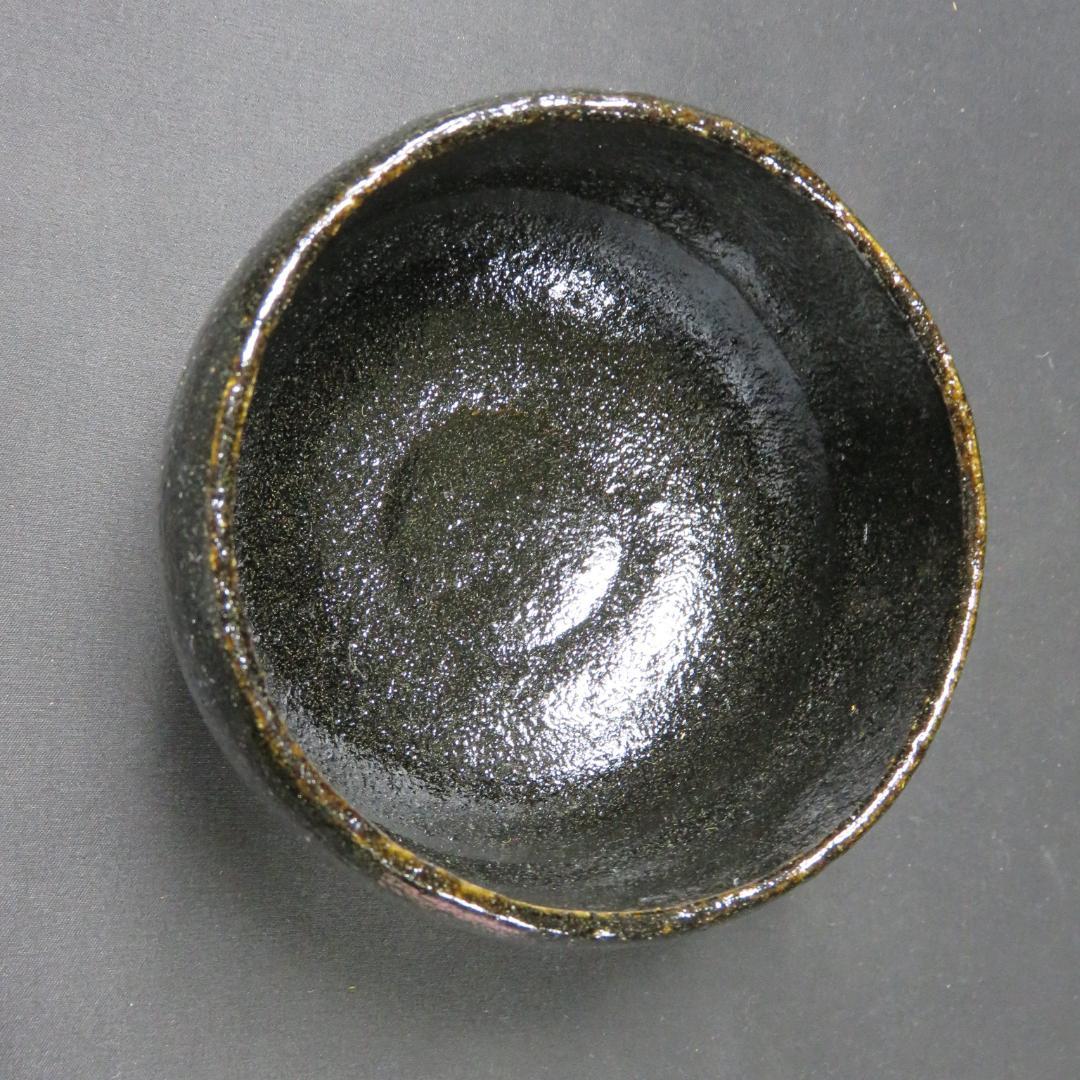 Black Raku Tea Bowl by Rakunyu – Kuro-Raku Matcha Bowl – Kyoto Ceramic