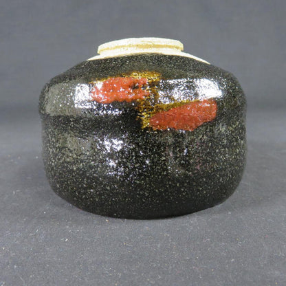 Black Raku Tea Bowl by Rakunyu – Kuro-Raku Matcha Bowl – Kyoto Ceramic