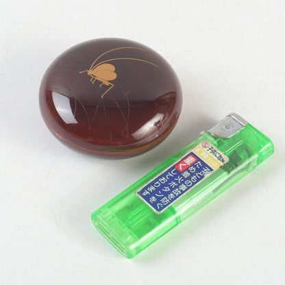 Bell Cricket Maki-e Kogo Gold-Lined Lacquer Incense Container by Takeshi