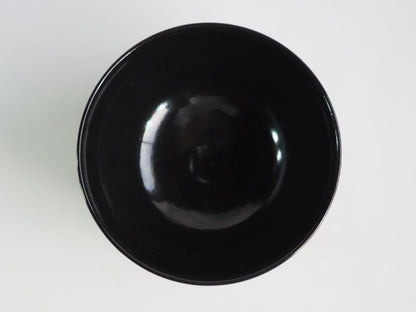Eiraku Zengoro XVI Ninsei-guro Tea Bowl - Pine Bamboo Plum with Tantansai Inscription