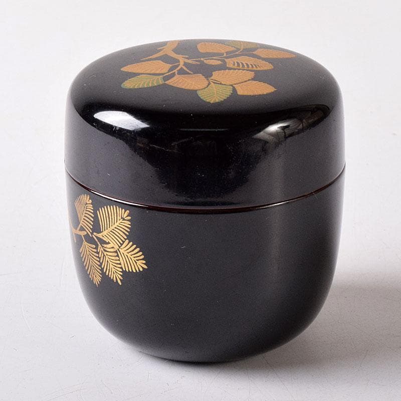 Wada Juho Kaga Maki-e Natsume Pine Raden Tea Caddy with Signed Box