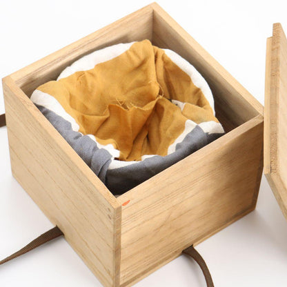 Yabunouchi 12th Iiisai Tateyama-Yaki Zen Calligraphy Chawan | Crackle Glaze