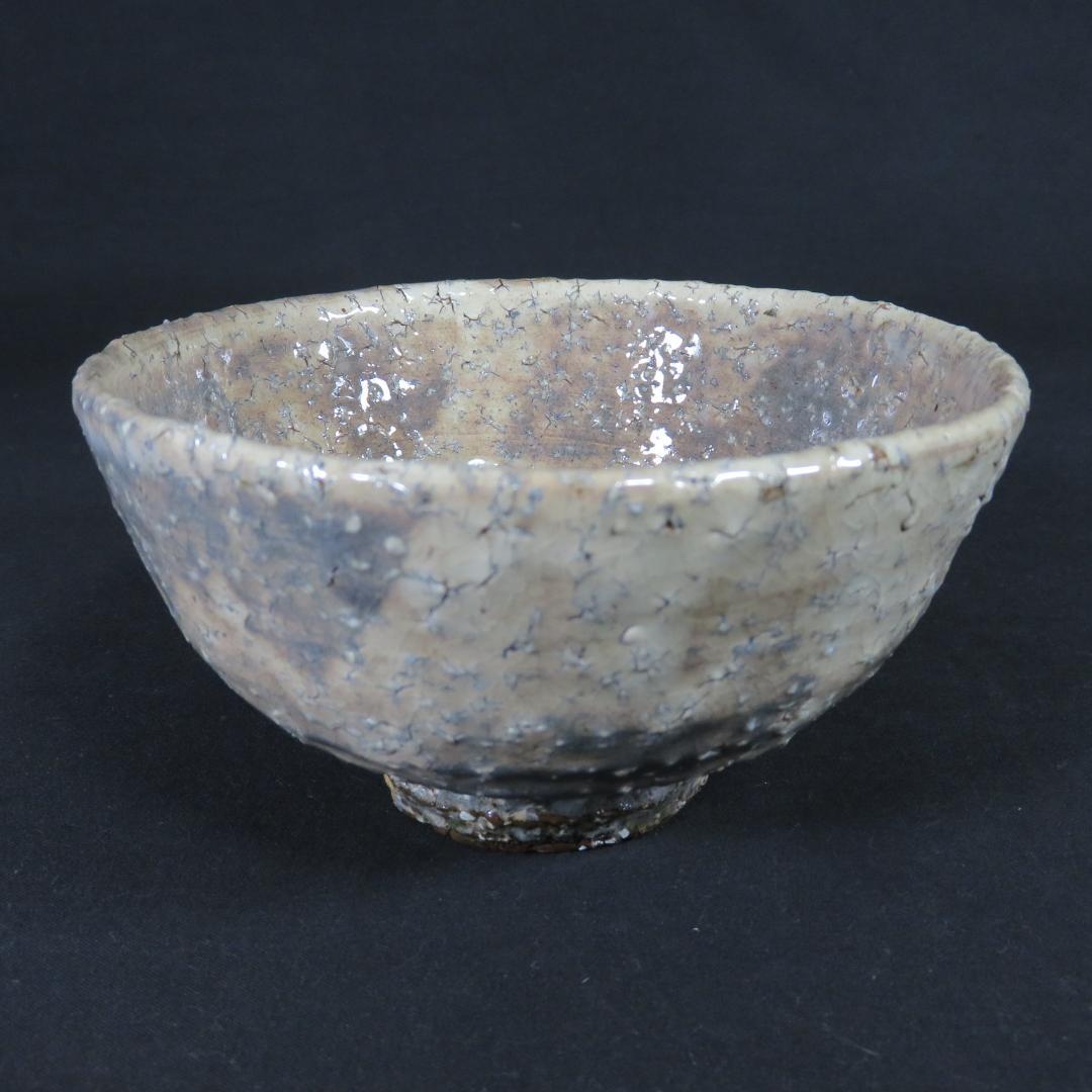 Kohagi Kiln White Hagi Tea Bowl - Japanese Matcha Chawan with Signed Box
