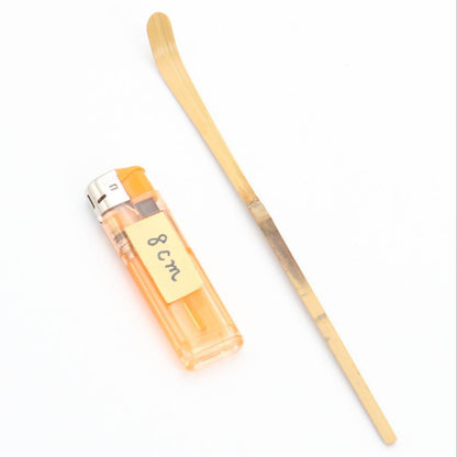 Bamboo Tea Scoop 'Winter Mountain House' by Unno Sotai — Daitoku-ji Inscription
